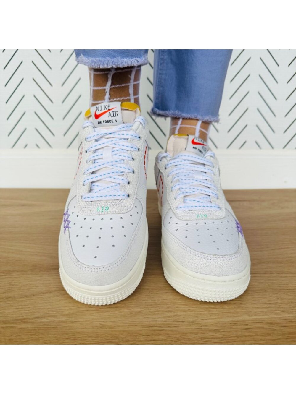 ❤️Nike Air Force 1 '07 SE Low Sz 8.5 Women Retro Shoes Beige Snekear DX2348-100 - Picture 4 of 12